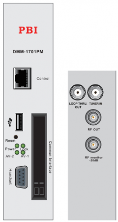 Module DMM-1701PM IRD chuyên nghiệp và điều chế tín hiệu Tunner sang RF Analog