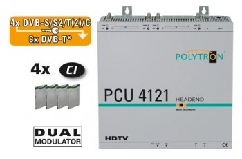 PCU 4121: BỘ CHUYỂN ĐỔI DVB-S/S2 TỚI DVB-T/C